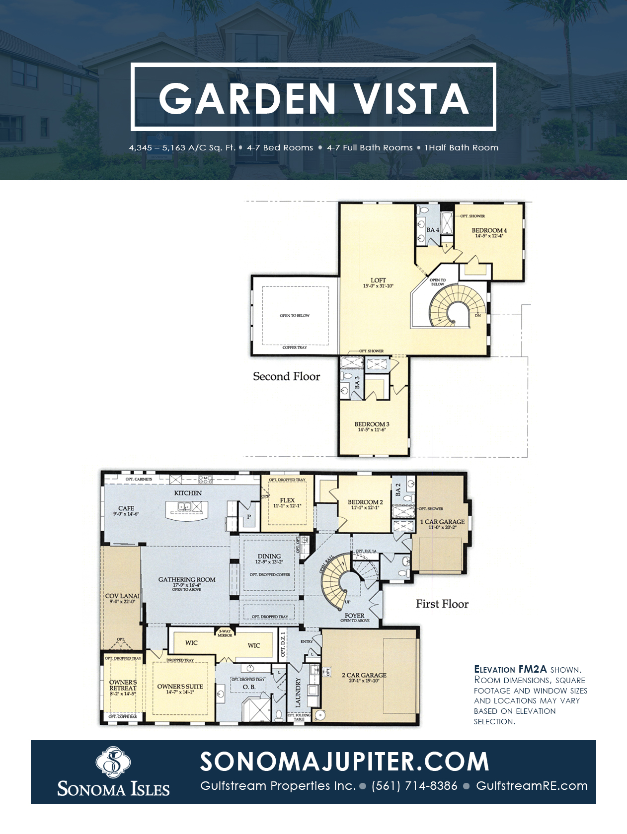 Sonoma Isles Garden Vista Floor Plan New Construction