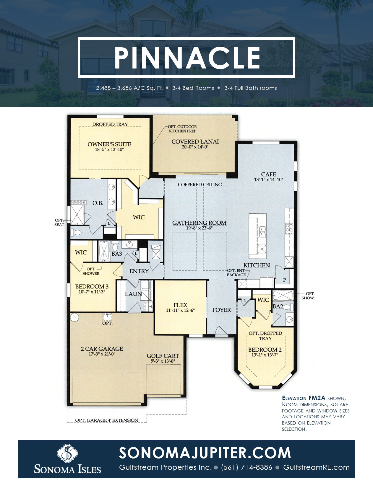 Sonoma Isles Pinnacle Floor Plan New Construction